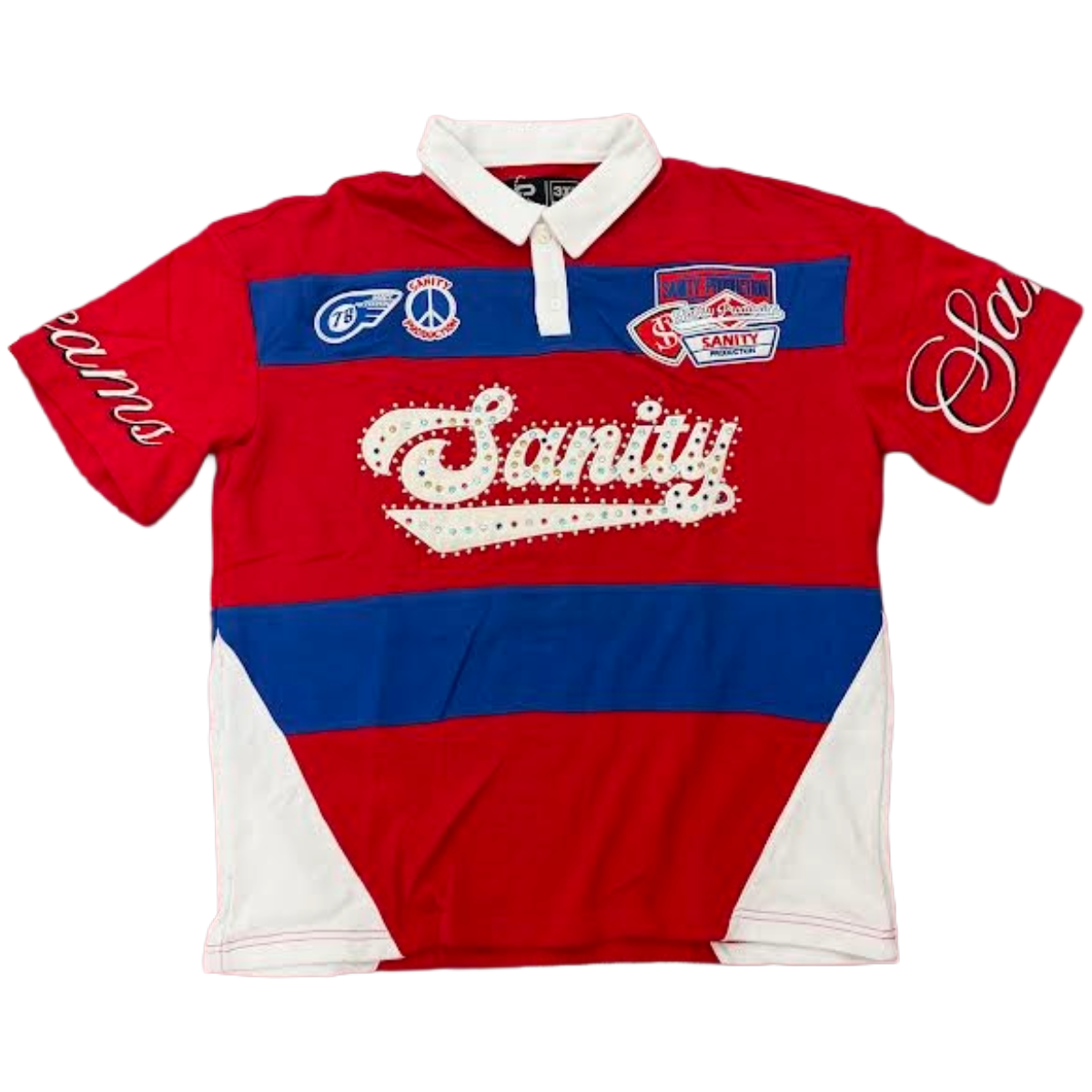 POLITICS 'SANITY' SS POLO SHIRT (RED)