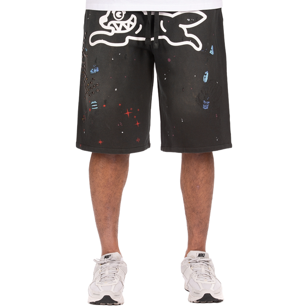 IC 'MILK SHAKE' TERRY SHORTS (BLK)