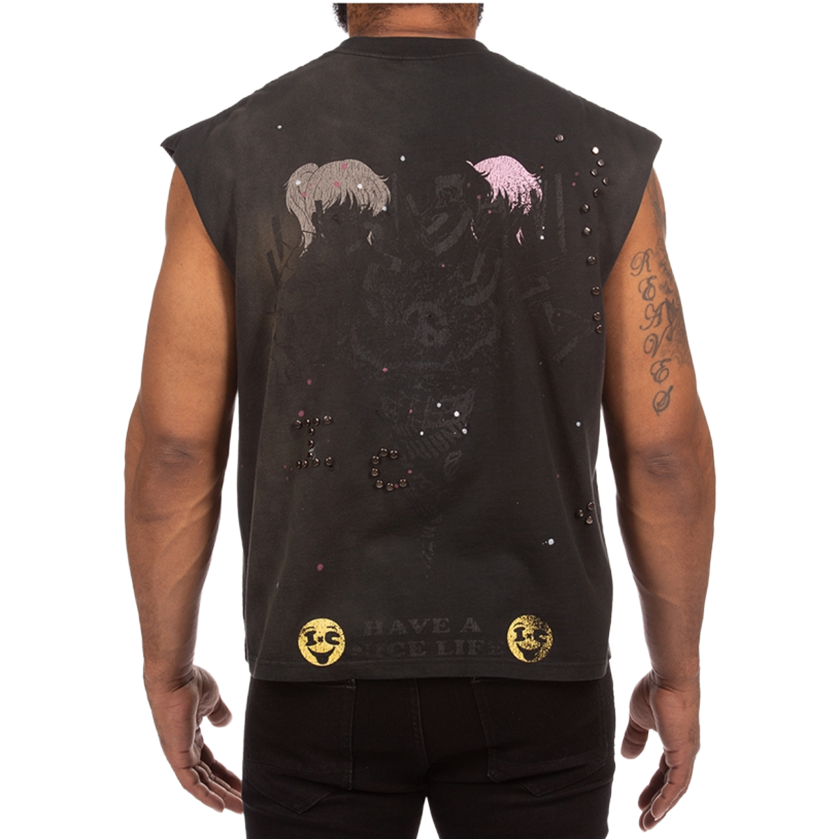 IC 'SAMUS' SLEEVELESS TANK (BLK)