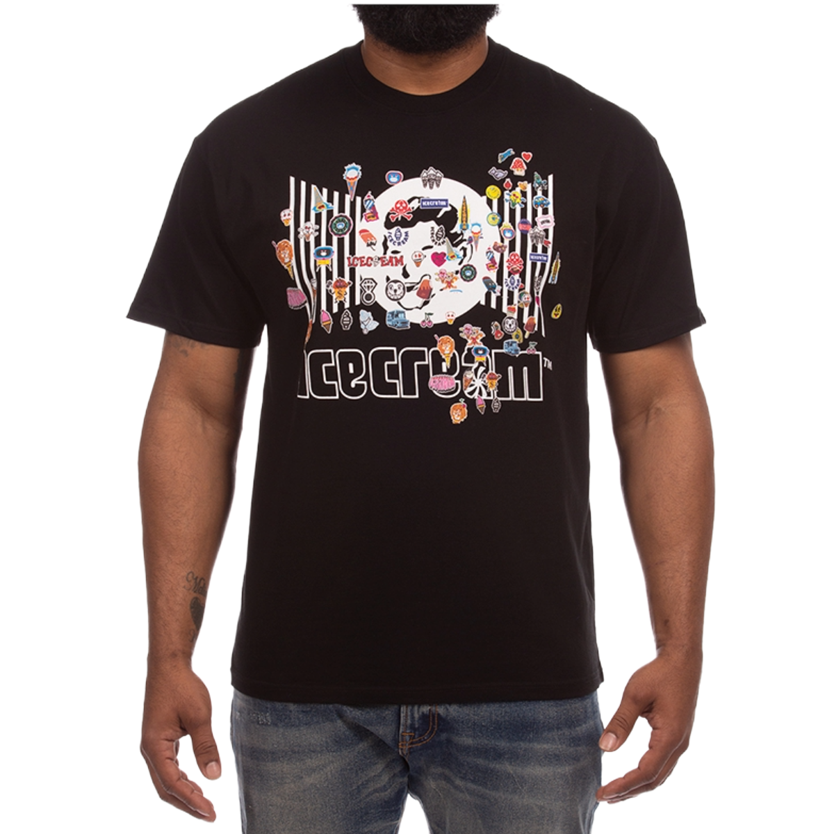 IC 'STICK UP' SS TEE (BLK)