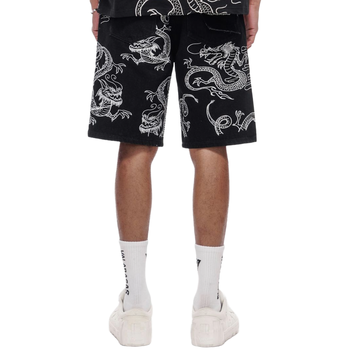 VALABASAS 'GANRU' DENIM SHORTS (JET BLK)