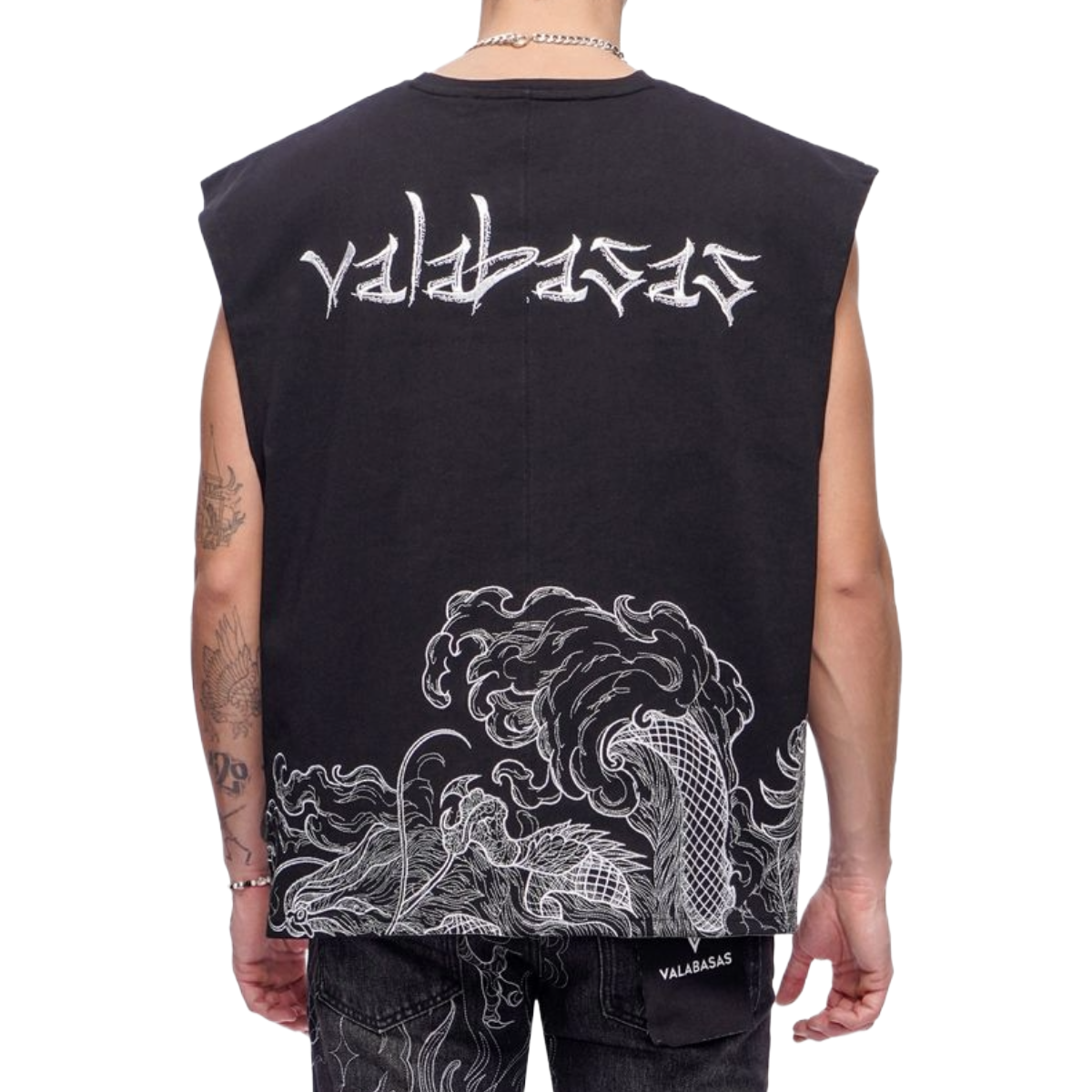 VALABASAS 'KAITO' SLEEVELESS TEE (BLK)