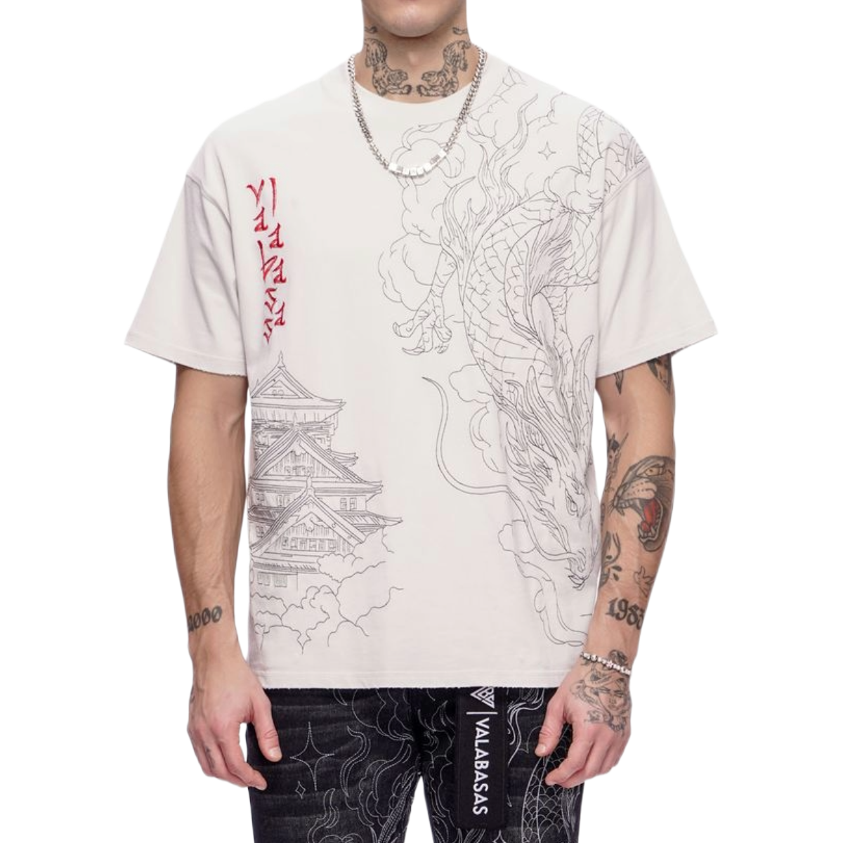 VALABASAS 'MIST TEMPLE' SS TEE (WHT WASH)