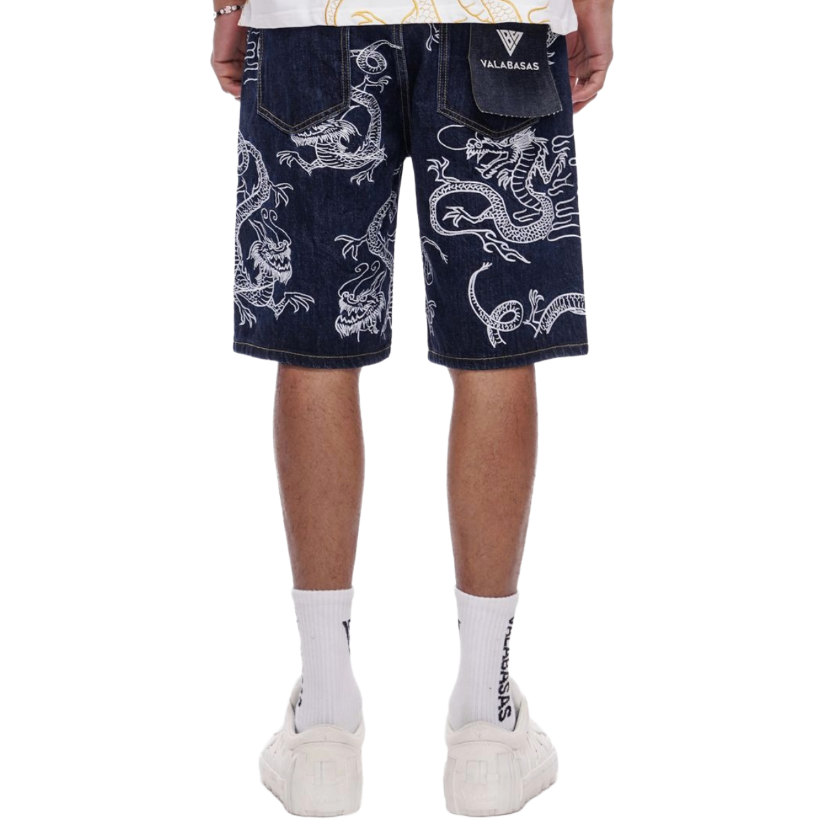 VALABASAS 'GANRU' DENIM SHORTS (NAVY)