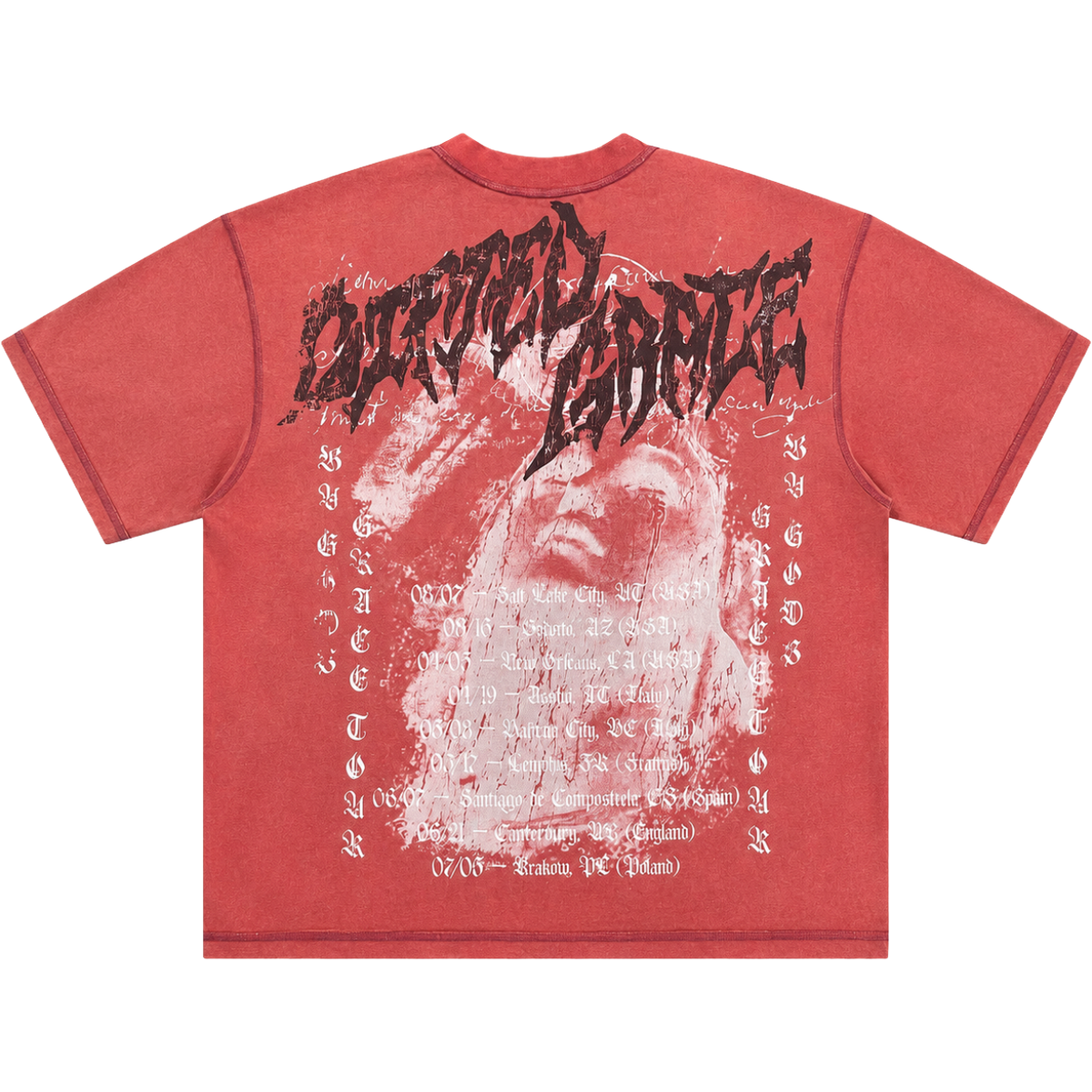 GFTD 'GRACE' SS TEE (RED)