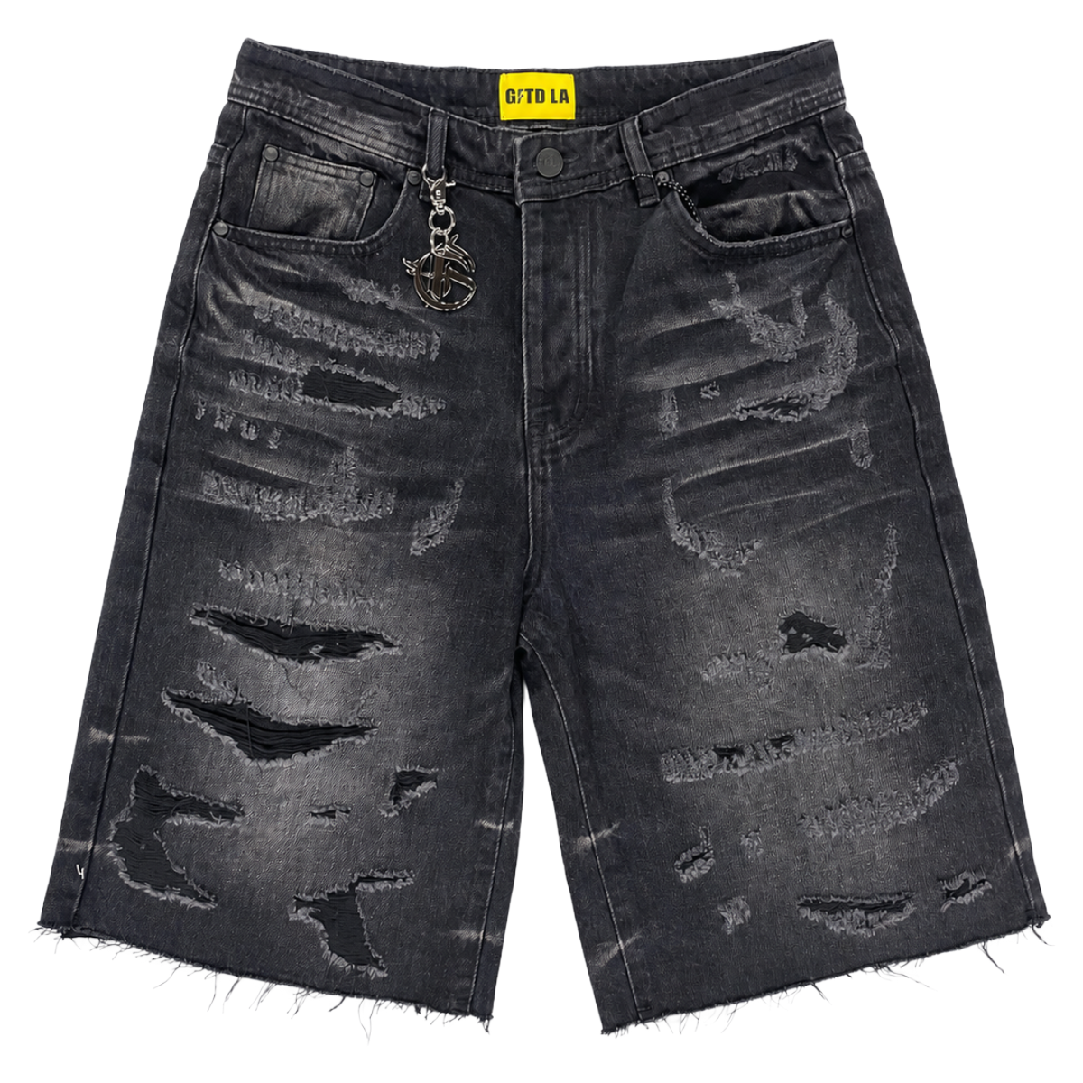 GFTD 'ALLEN' DENIM SHORTS (BLK)
