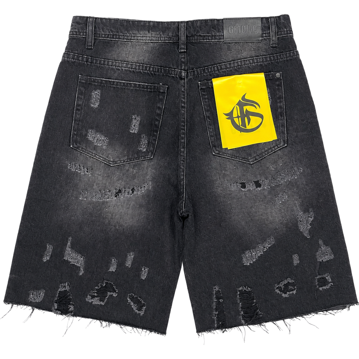 GFTD 'ALLEN' DENIM SHORTS (BLK)
