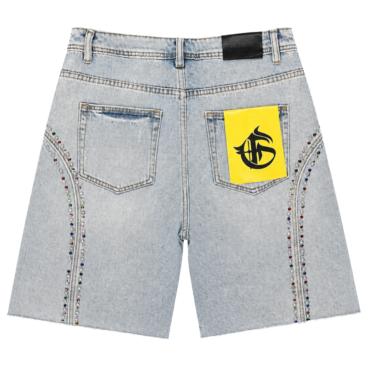 GFTD 'FISK' DENIM SHORTS (LT BLUE)