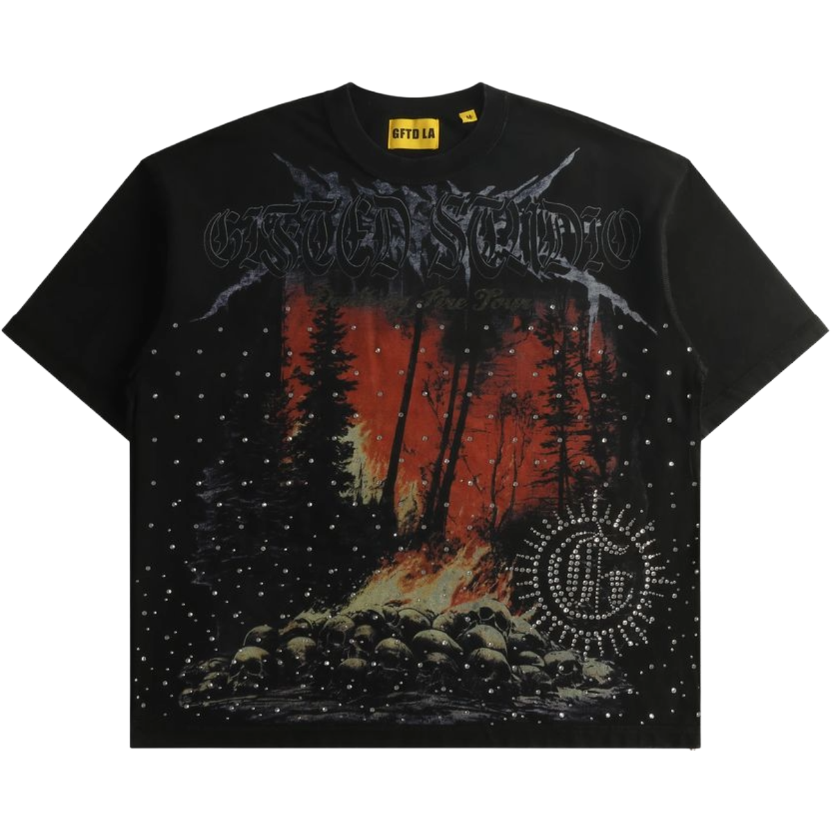 GFTD 'BY FIRE' SS TEE (BLK)