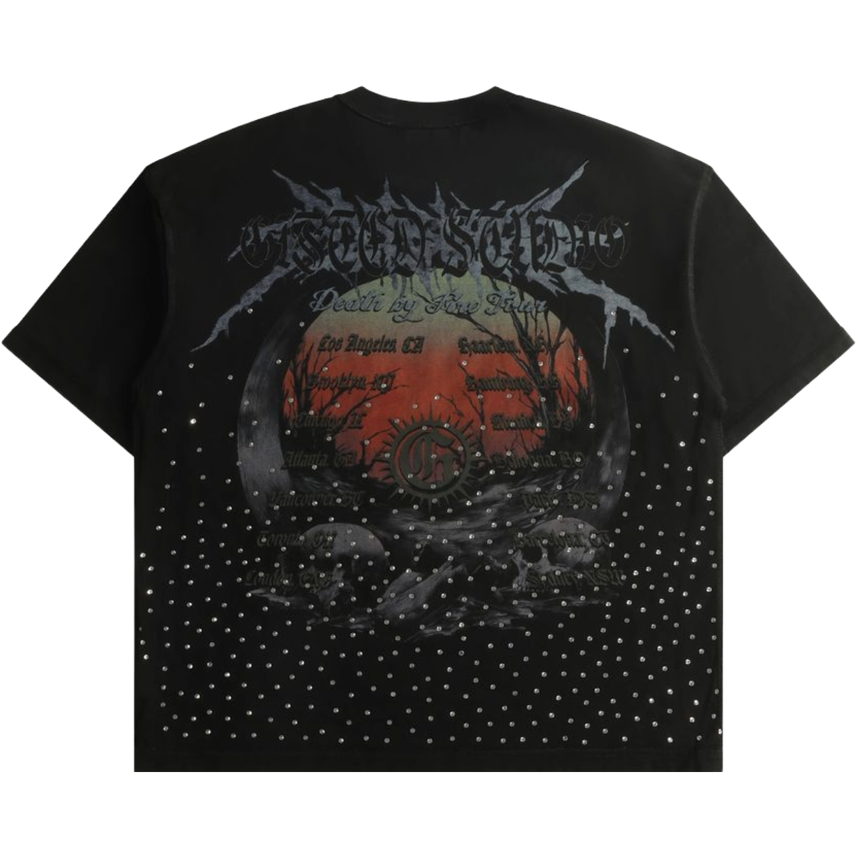 GFTD 'BY FIRE' SS TEE (BLK)
