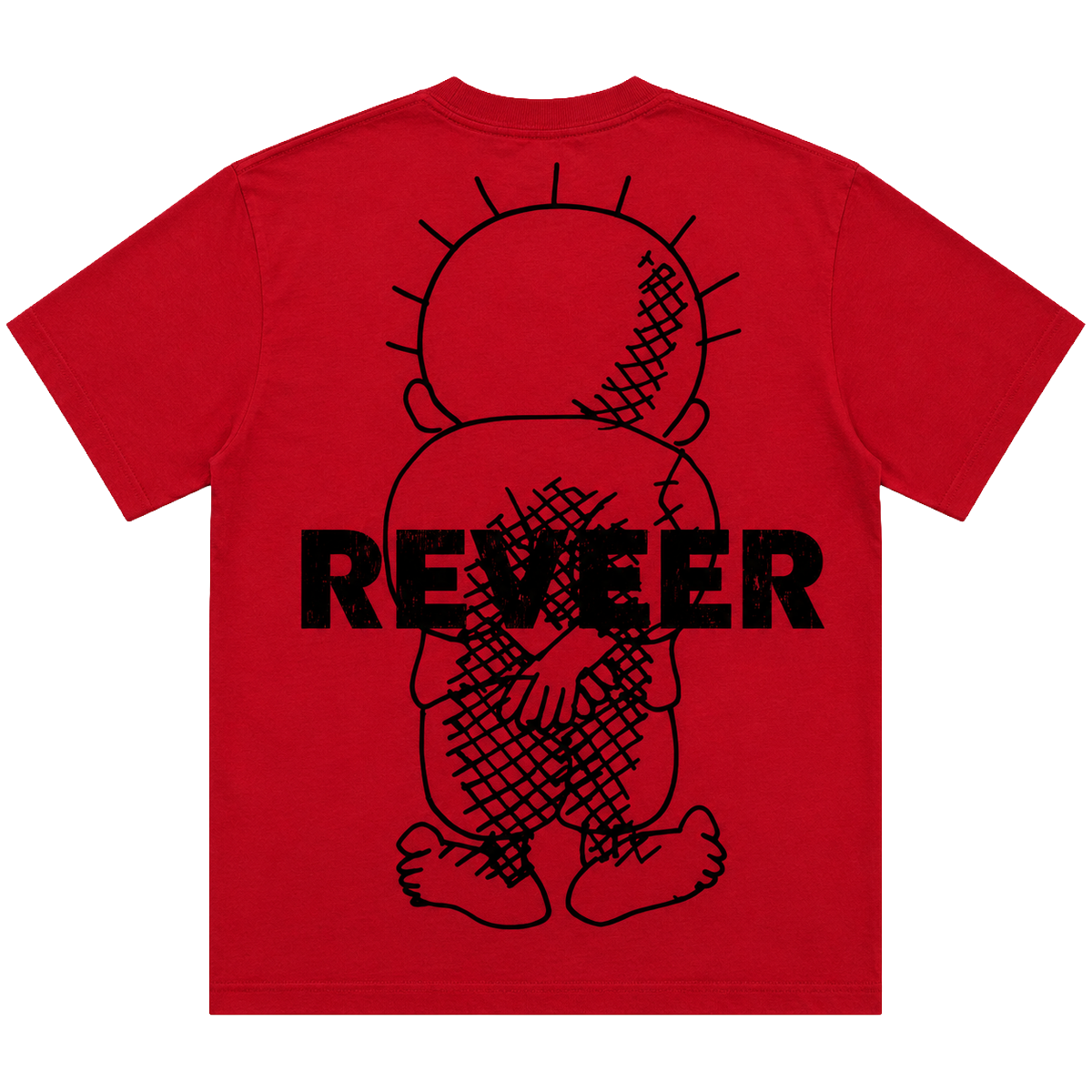 REVEER 'BROKEN FIGURE' SS TEE (RED)