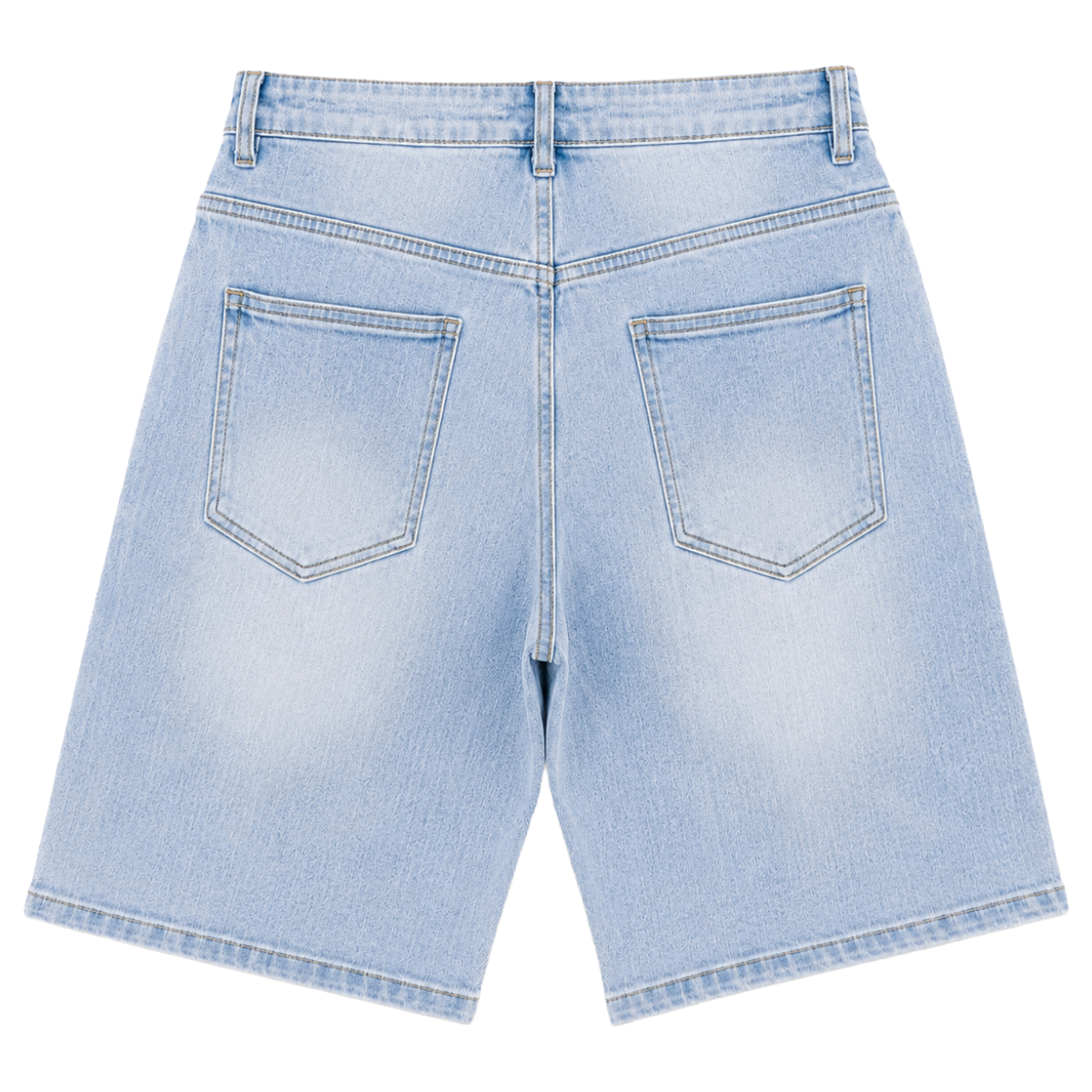 REVEER 'CHECKERED' DENIM SHORTS (BLUE)