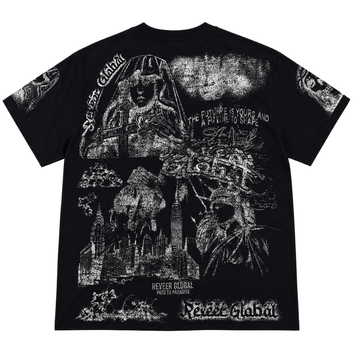 REVEER 'WAR IS A PROBLEM' SS TEE (BLK)
