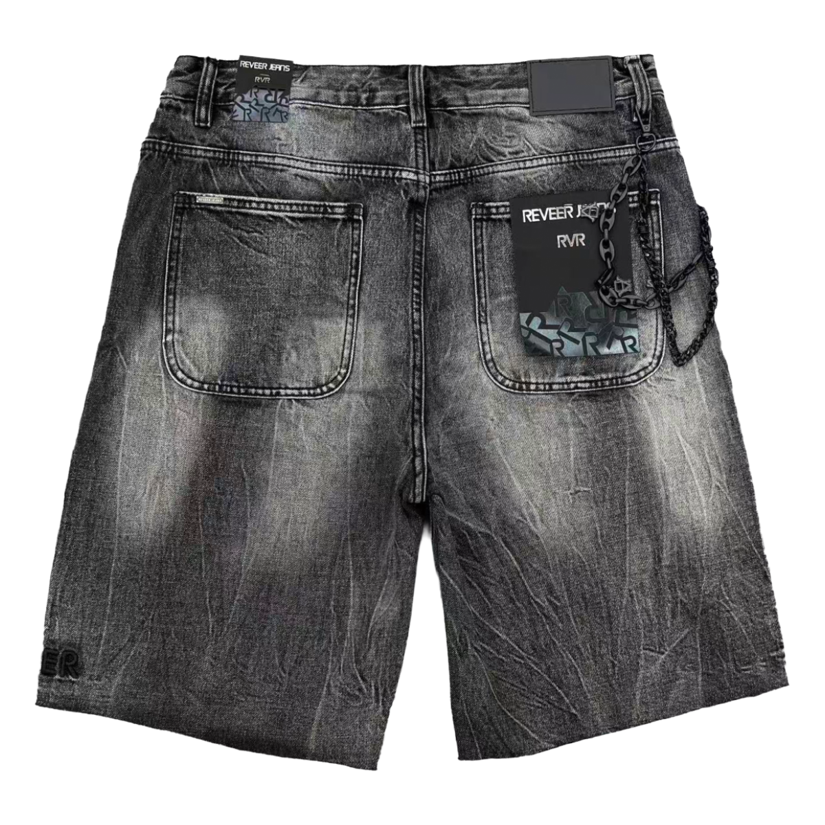 REVEER 'CORE' DENIM SHORTS (SHDW BLK)