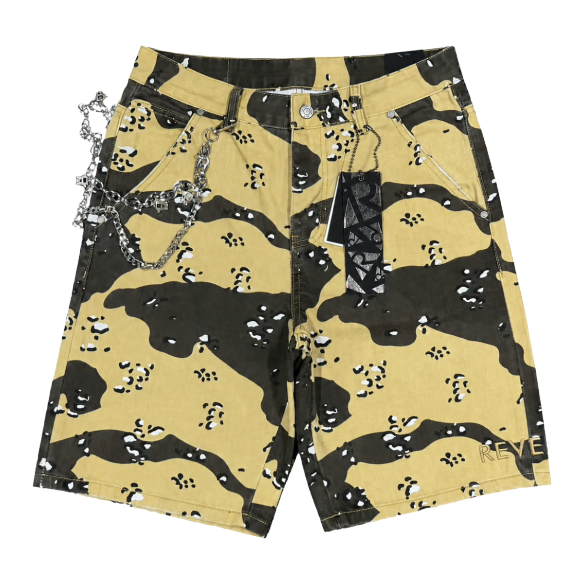 REVEER 'DESERT' CAMO DENIM SHORTS
