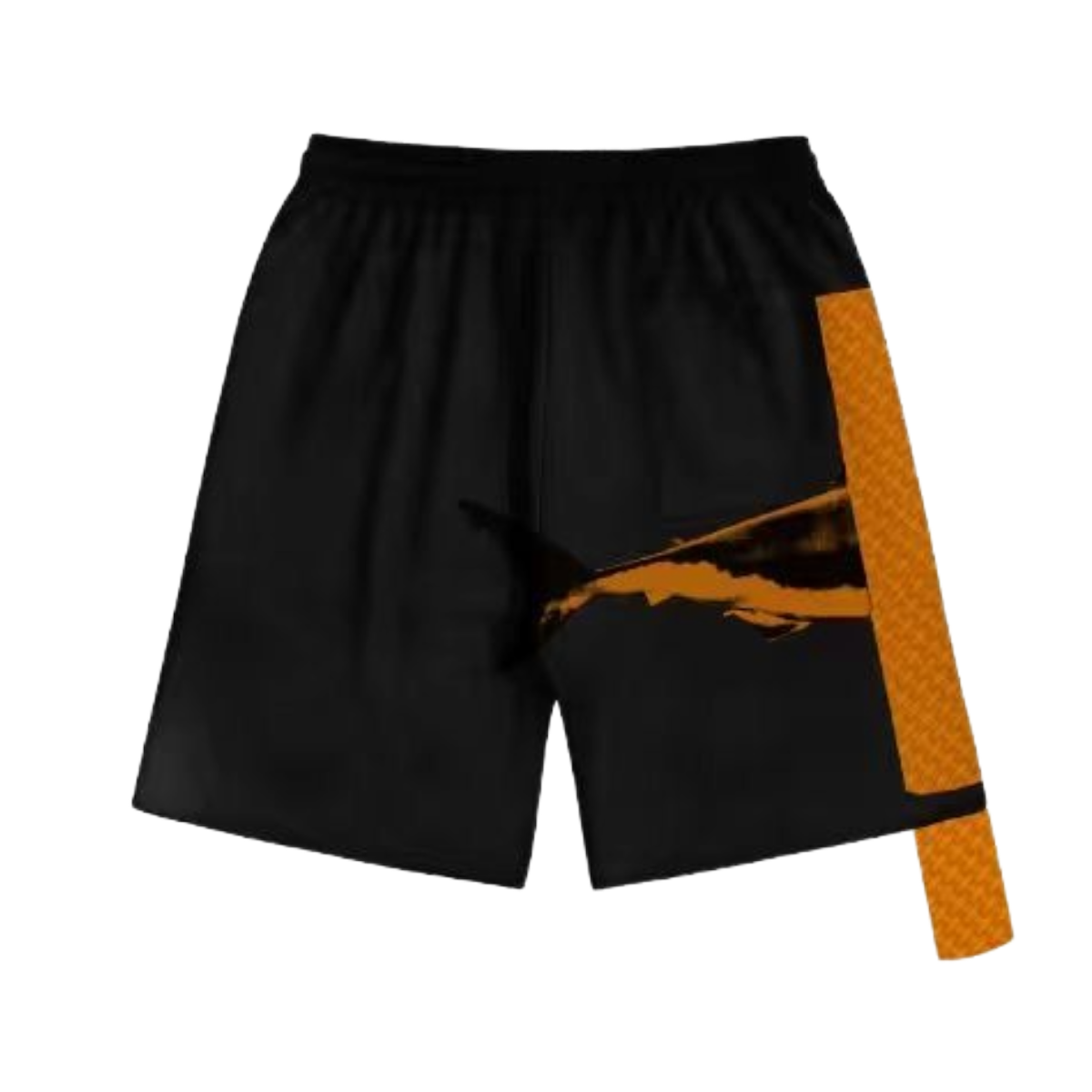 SD 'SHARK BITE' SHORTS (BLK/ORG)