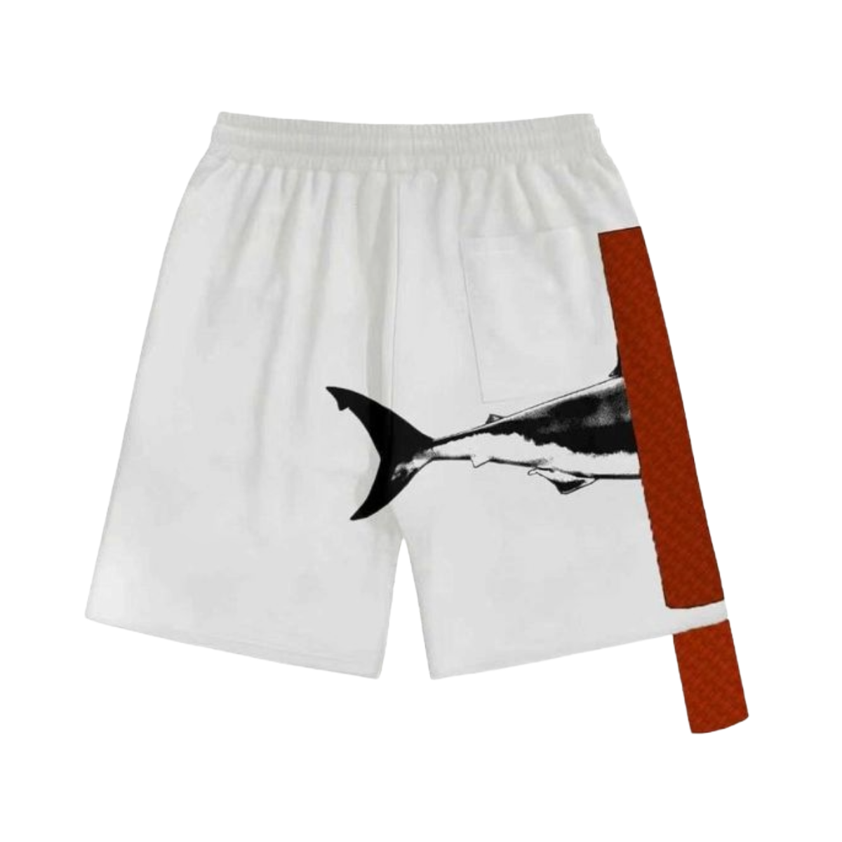 SD 'SHARK BITE' SHORTS (WHT/RED)