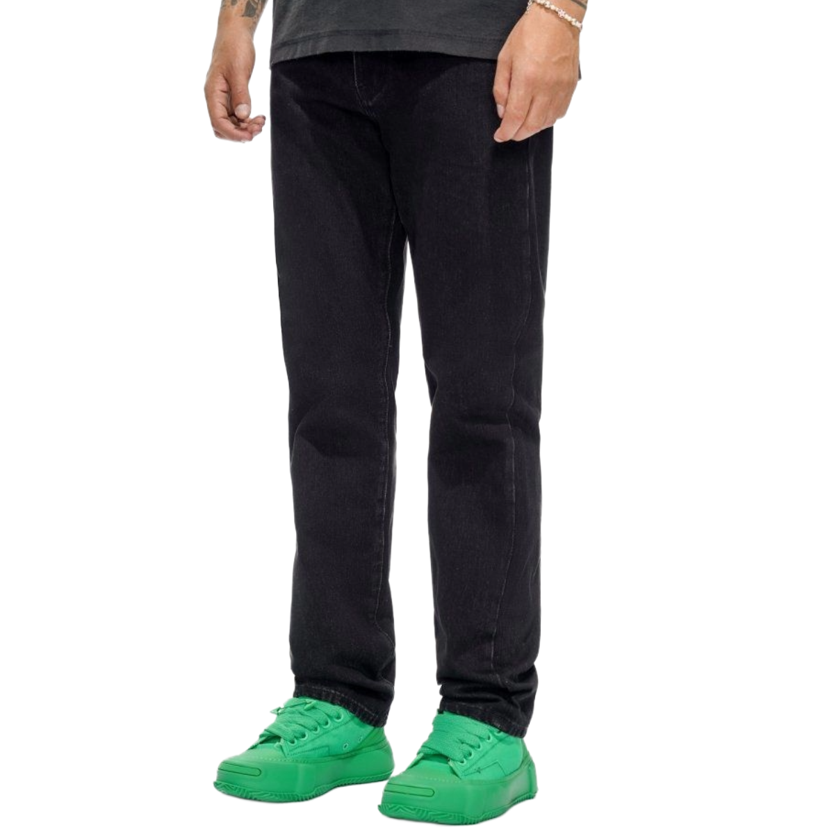 VALABASAS 'DIFFERENT' STRAIGHT DENIM (BLK)