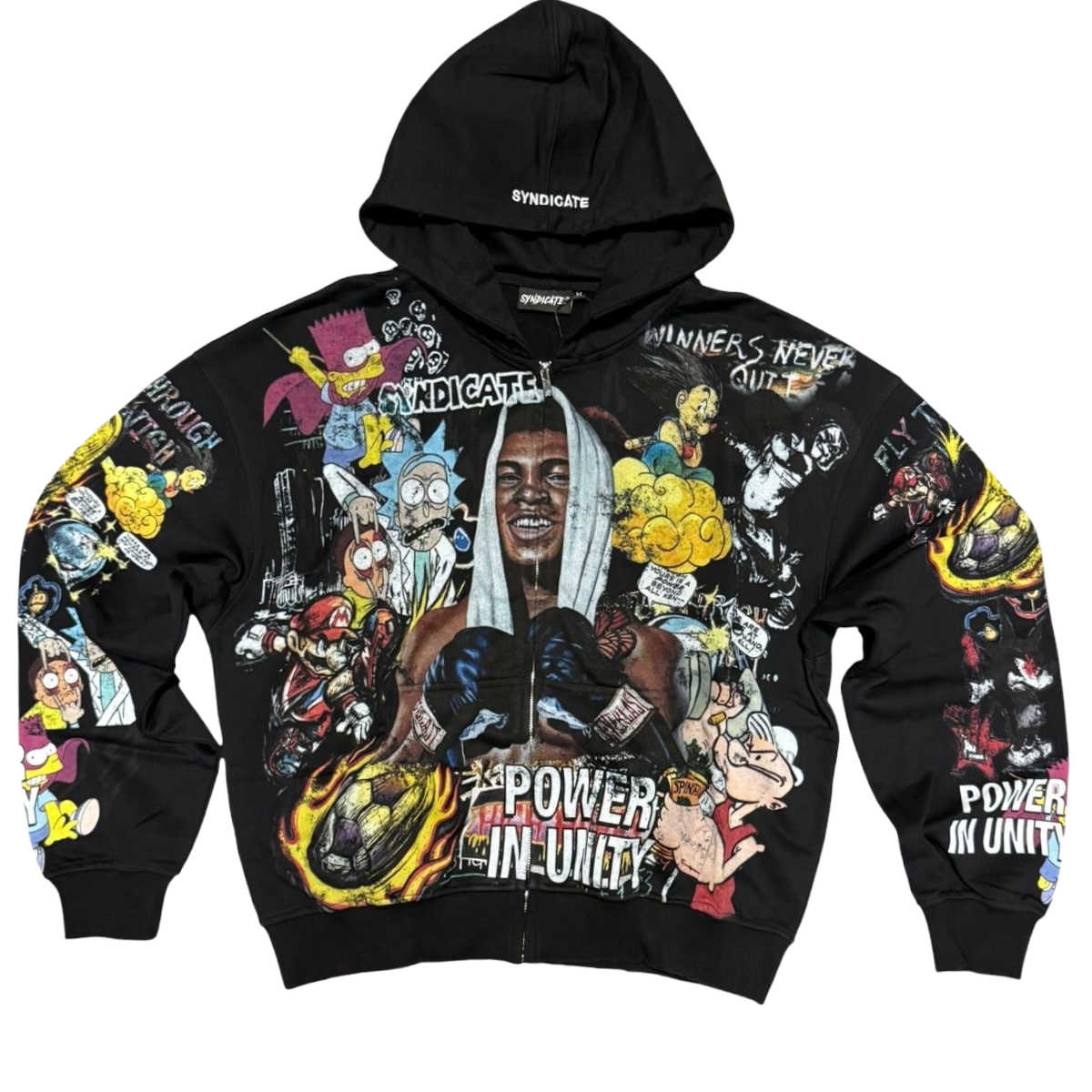SYNDICATE 'UNITY' ZIP-UP HOODIE (BLK)