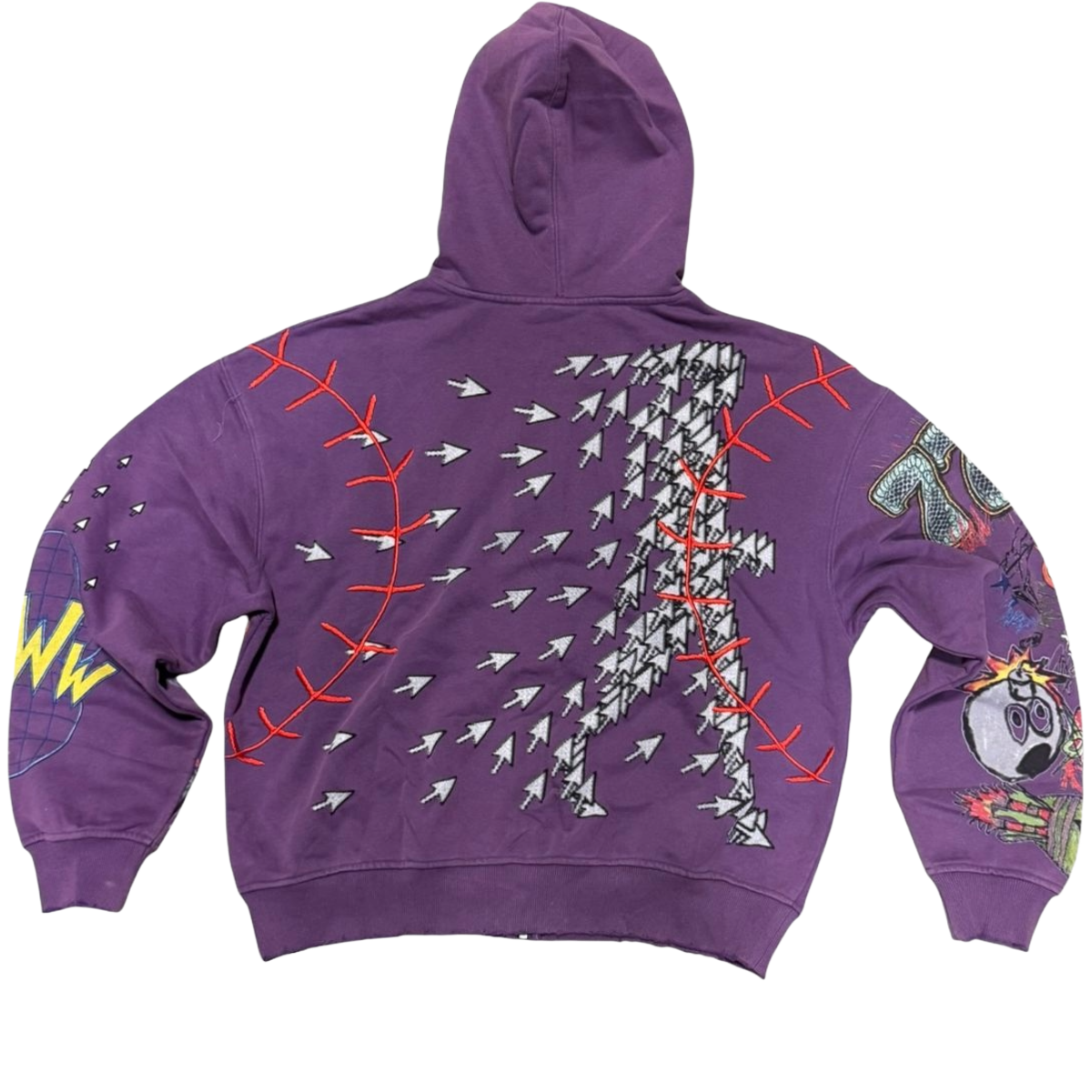 SYNDICATE 'ATTACHED' ZIP-UP HOODIE (PRPL)