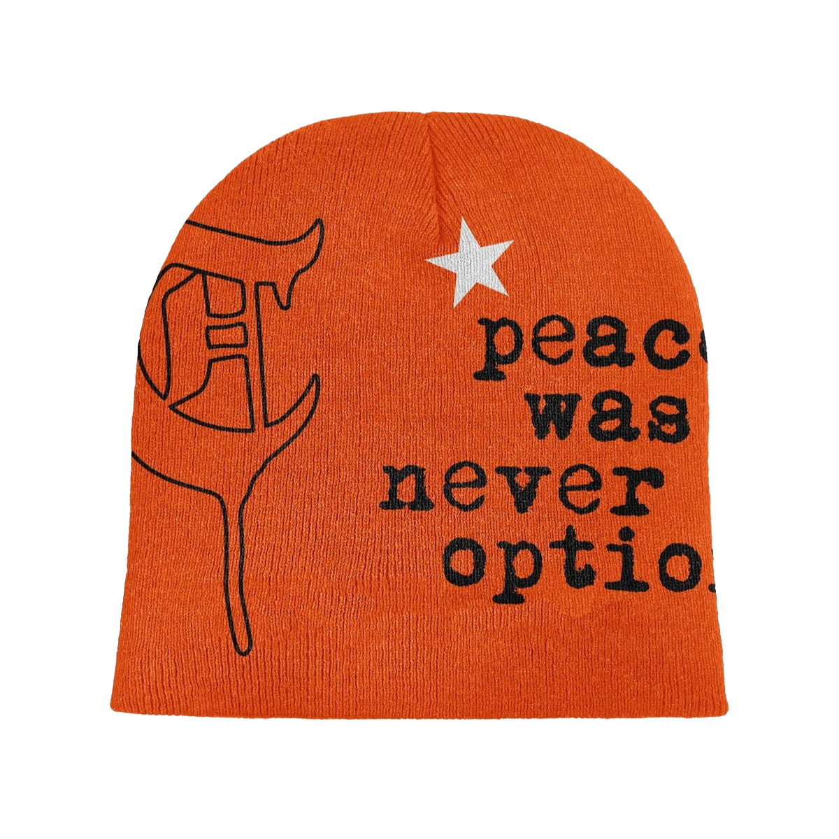 TRNCHS 'NORTH STAR' BEANIE (ORNG)