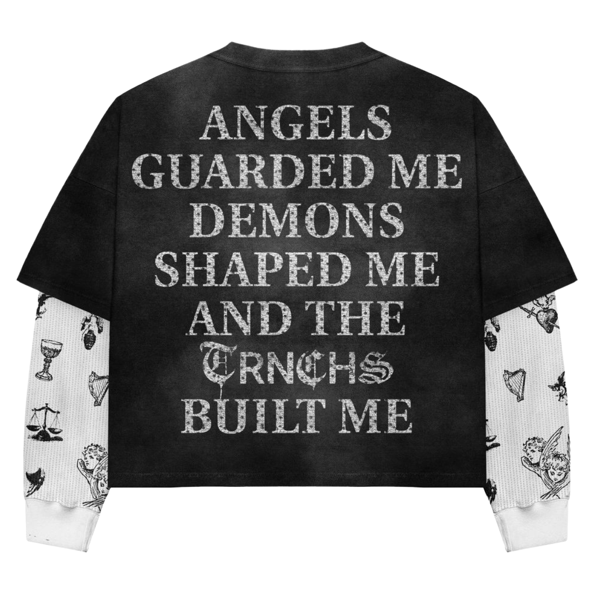 TRNCHS 'FORGED' LS TEE (BLK)