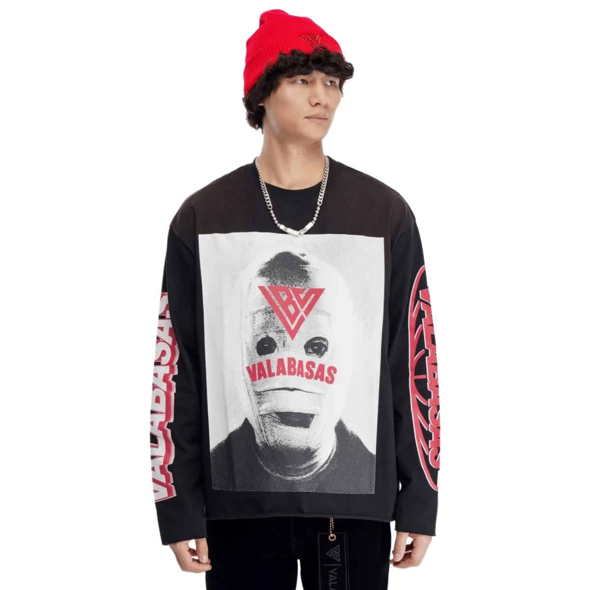 VALABASAS 'MUMMY' LS TEE (VTG BLK)
