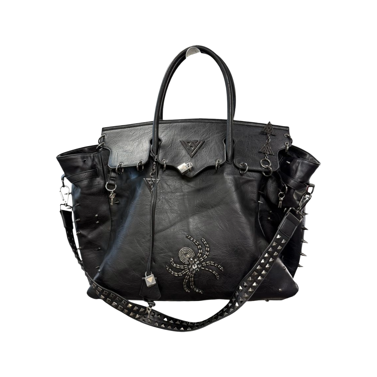 VALABASAS 'CLUTCHED' DUFFLE BAG (BLK)
