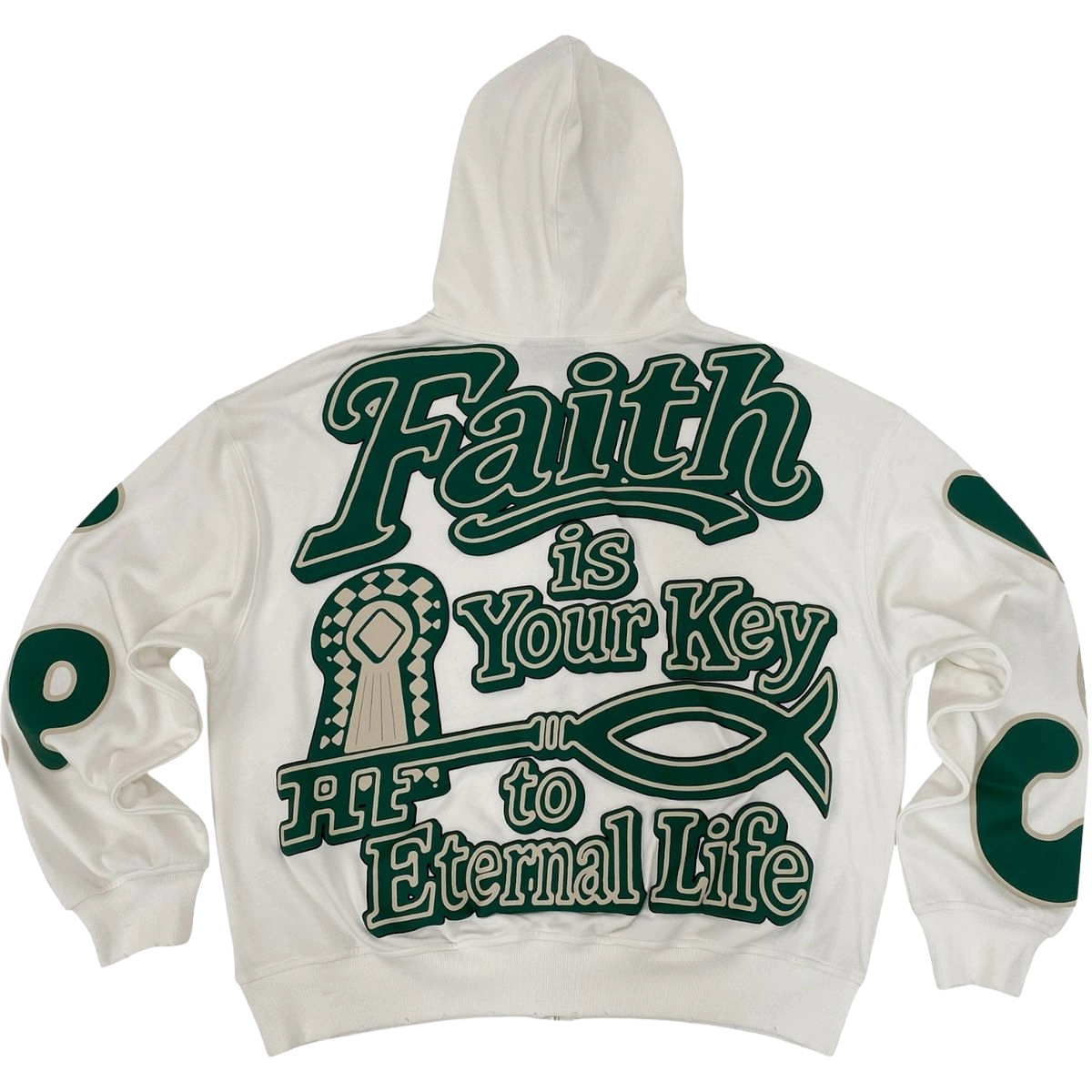 CONCEPT 'FAITH' ZIP-UP HOODIE (WHT)