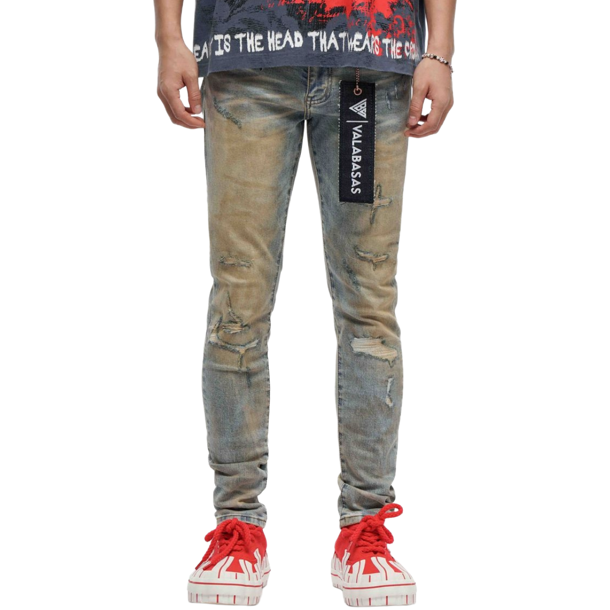 VALABASAS 'VALTHORNE' SKINNY DENIM (DTY BLU)