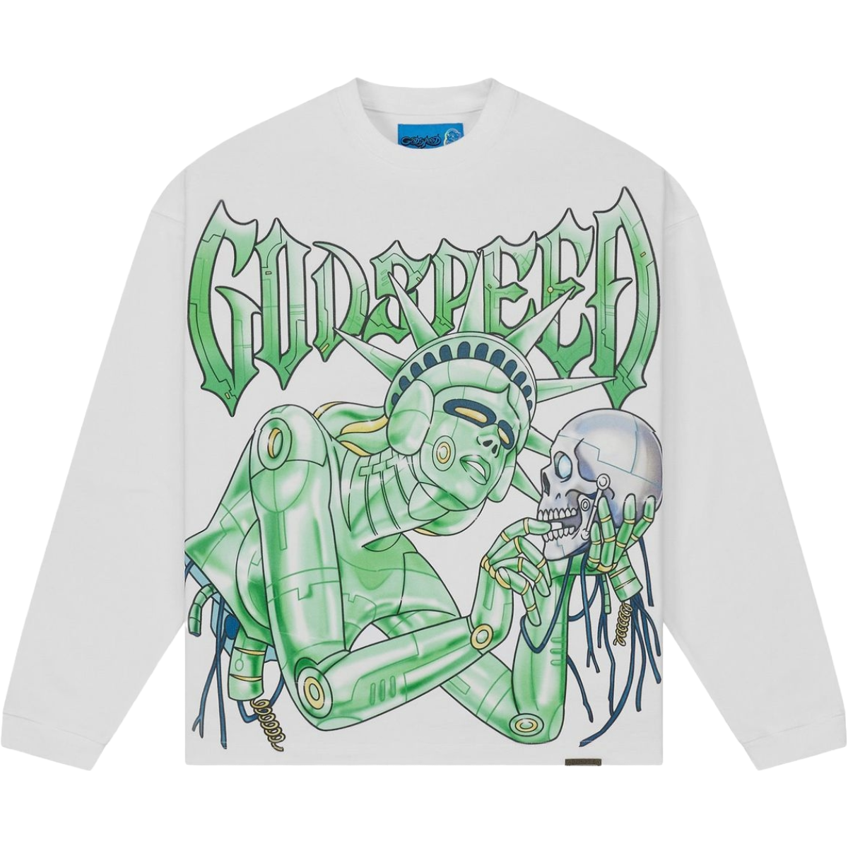 GODPSEED 'FREEDOMS PROTOCOL' LS TEE (WHT)