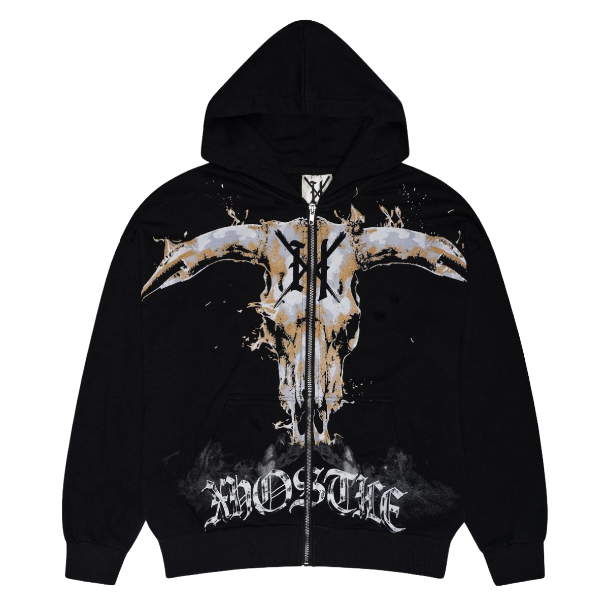XHOSTILE 'WILD WEST' ZIP-UP HOODIE (BLK)