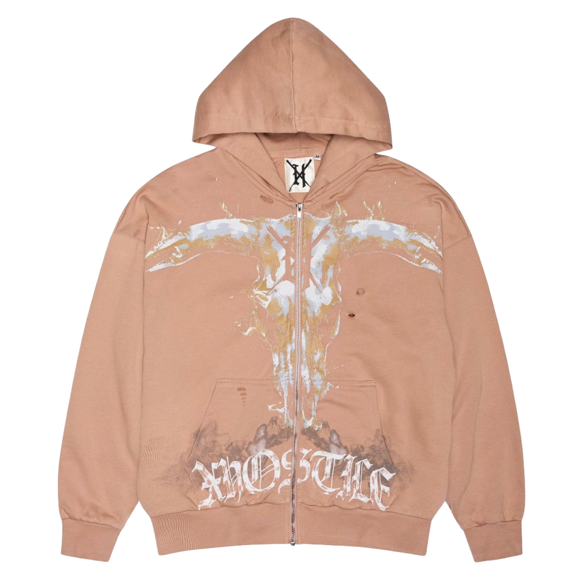 XHOSTILE 'WILD WEST' ZIP-UP HOODIE (SAND)