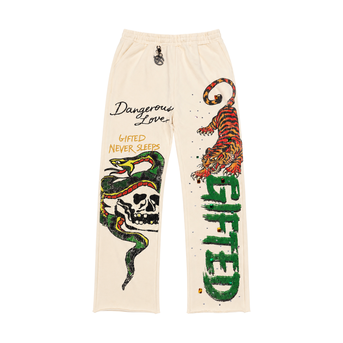 GFTD 'DANGEROUS LOVE' SWEATPANTS (CRM)