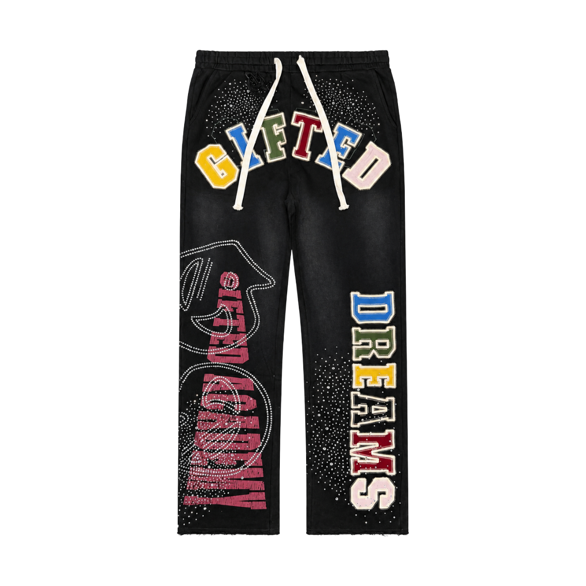 GFTD 'ACADEMY' SWEATPANTS (BLK)