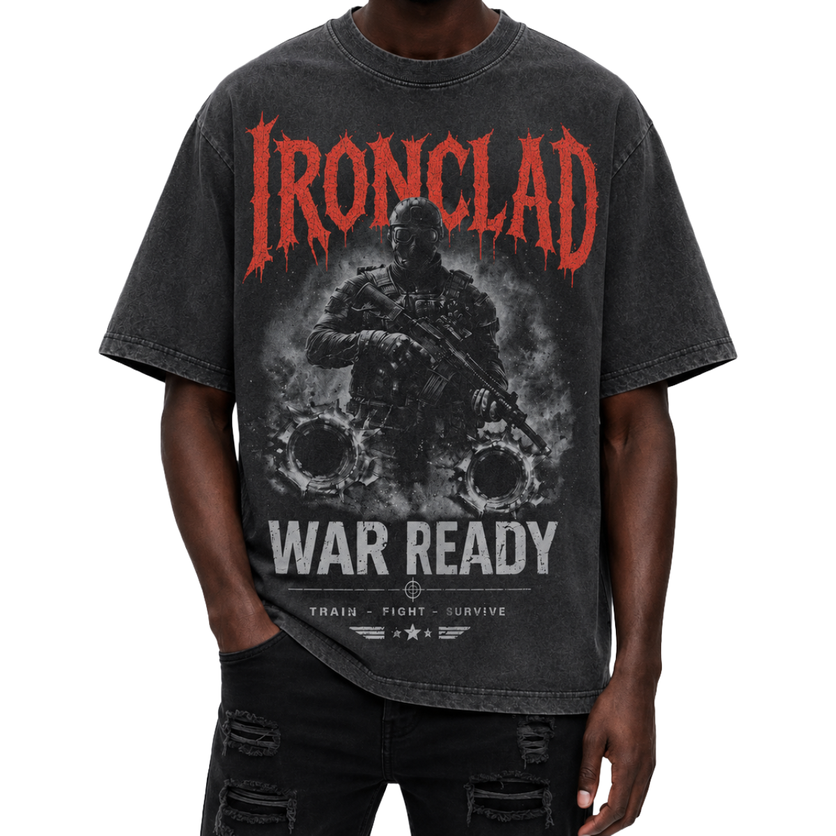 REELISTIK 'IRONCLAD' SS TEE (BLK)