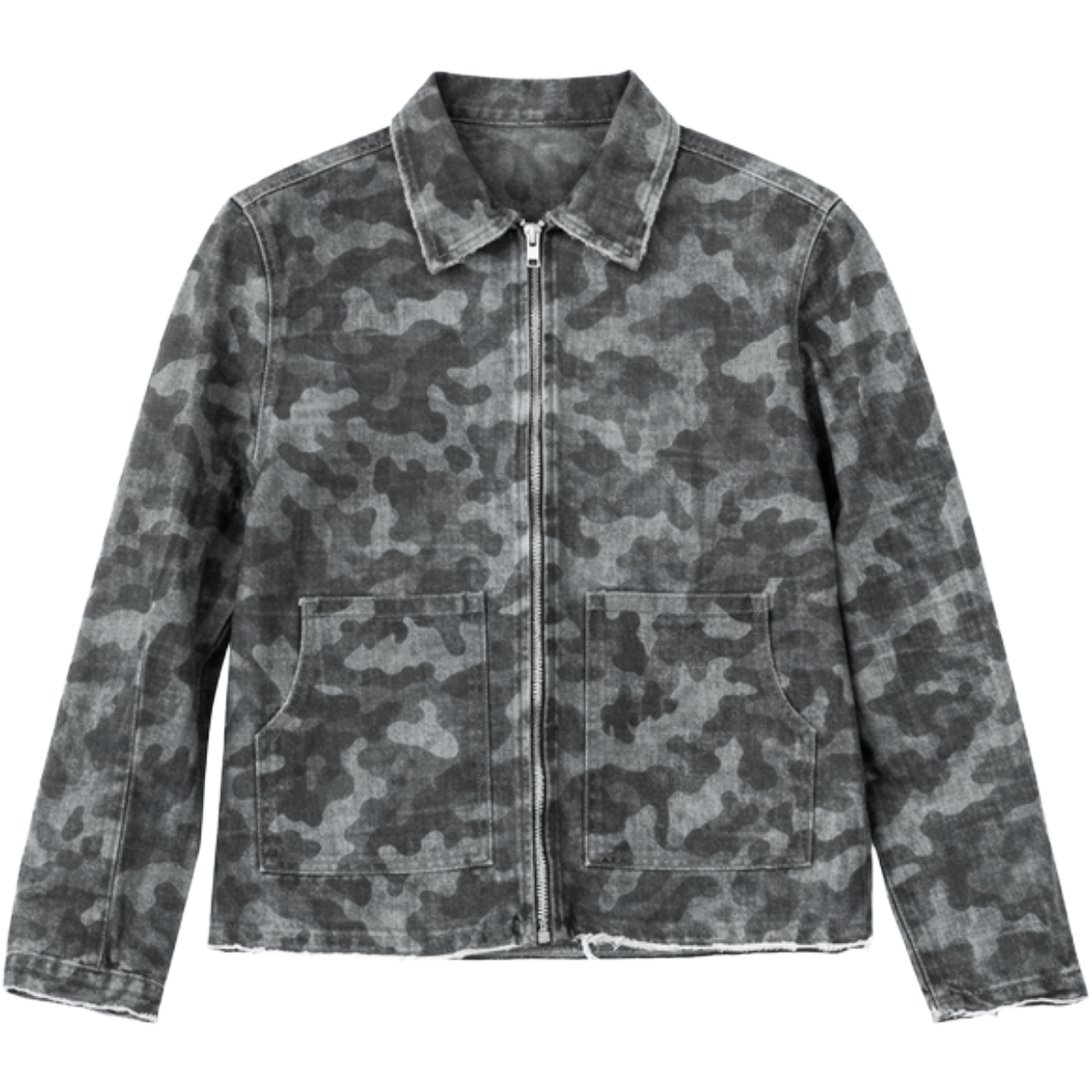 WAIMEA 'CANVAS' TWILL JACKET (GRY CAMO)