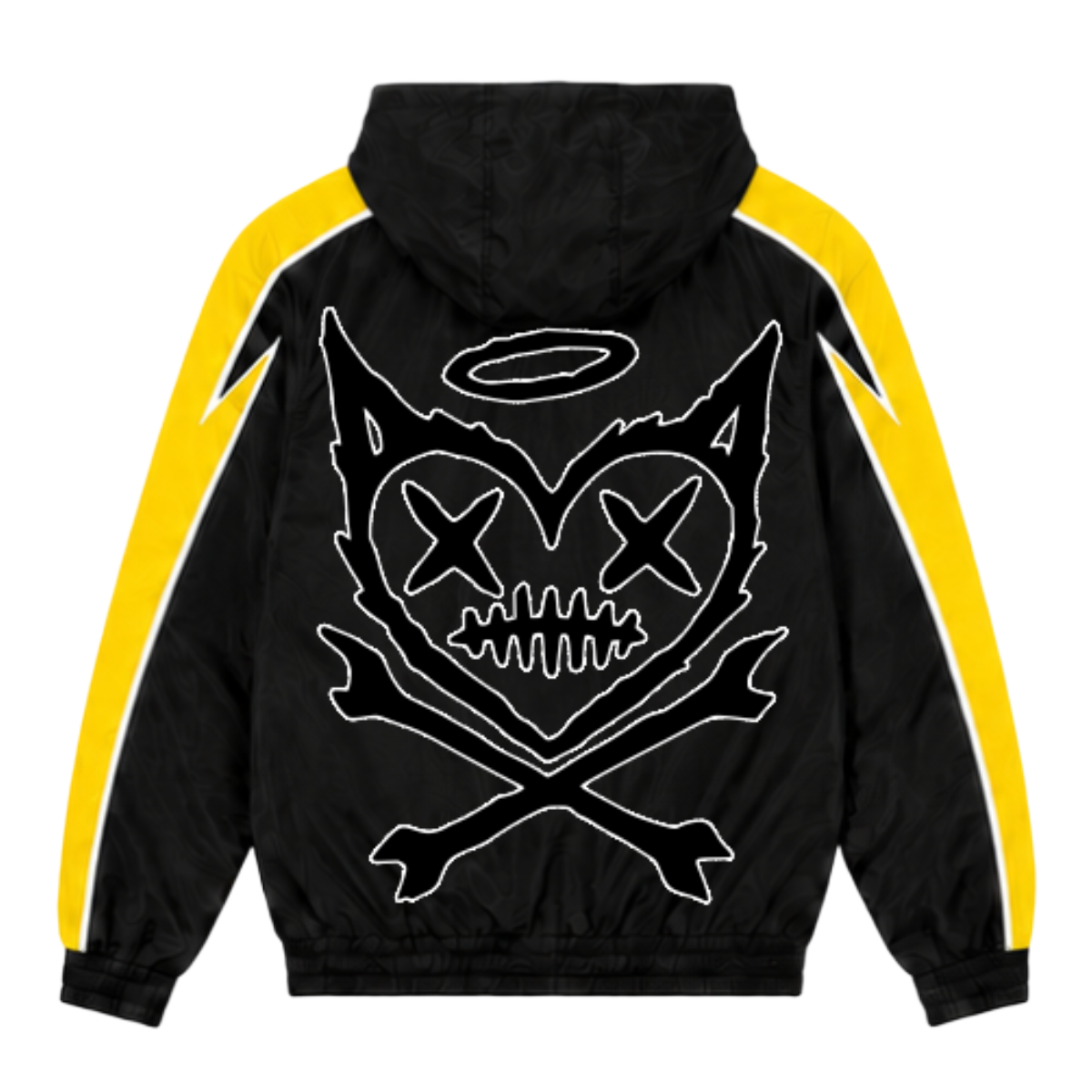 SH NYLON HOODIE (BLK/YLW)