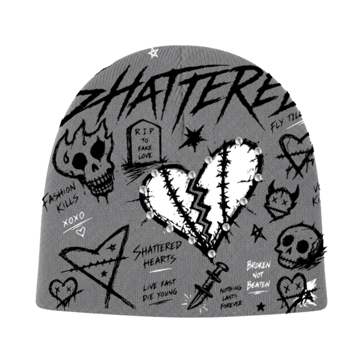 SH 'DOODLE' BEANIE (GRY)