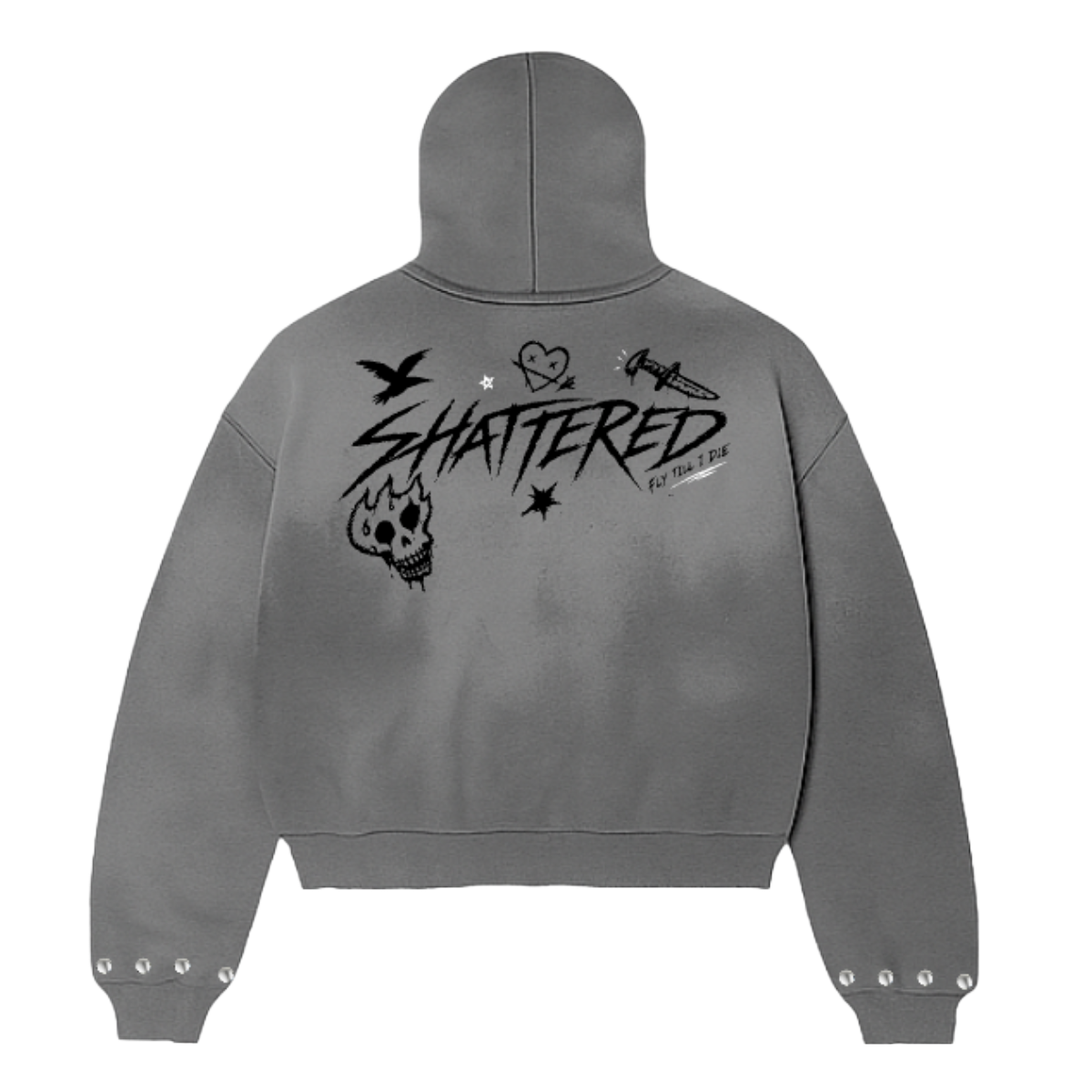 SH 'DOODLE' HOODIE (GRY)