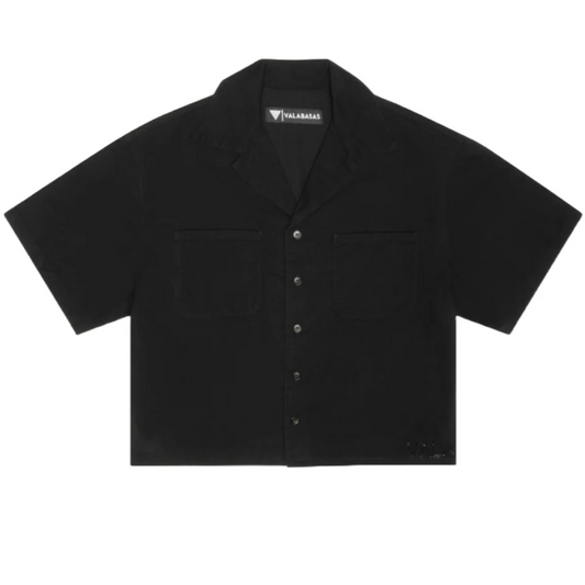 VALABASAS "SHINE" BUTTON DOWN - BLACK