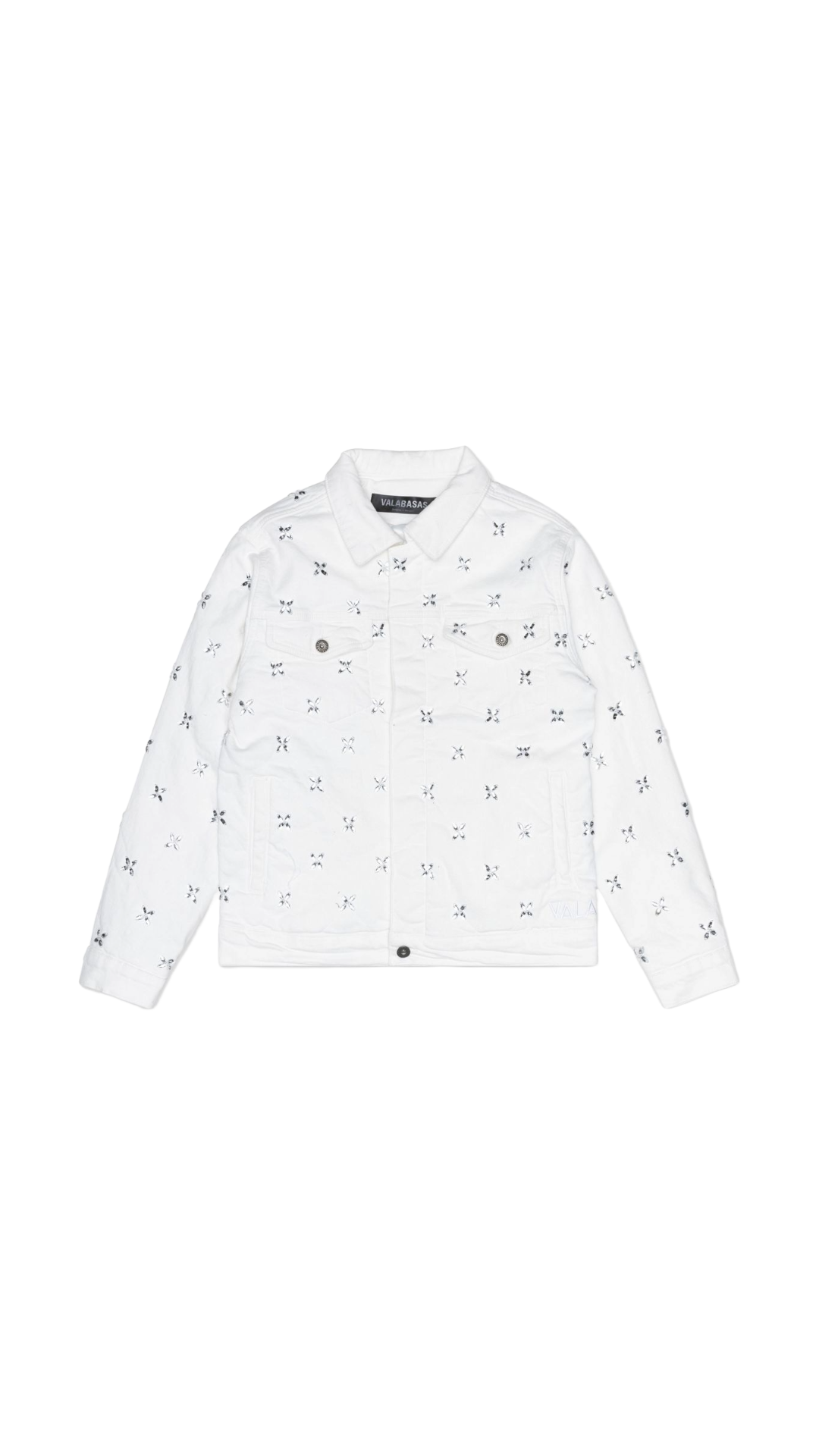 VALABASAS "INJECT" WHITE DENIM JACKET