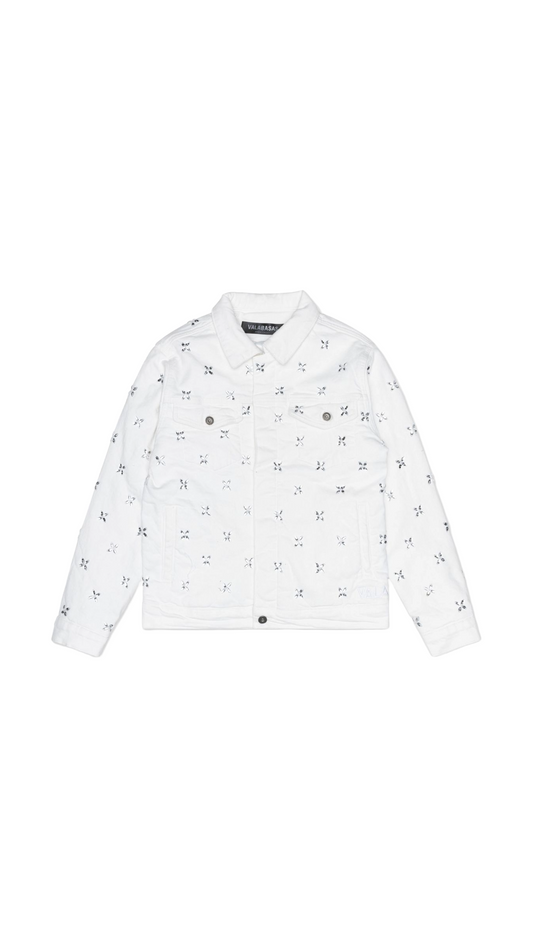 VALABASAS "INJECT" WHITE DENIM JACKET