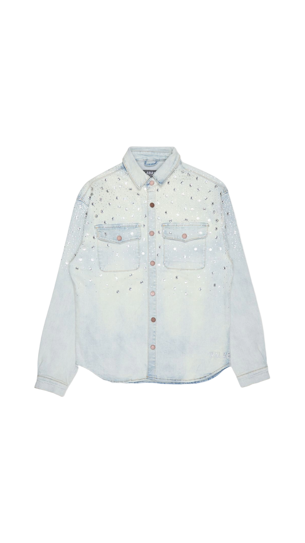 VALABASAS "BLITZ" LT. BLUE WASH DENIM JACKET
