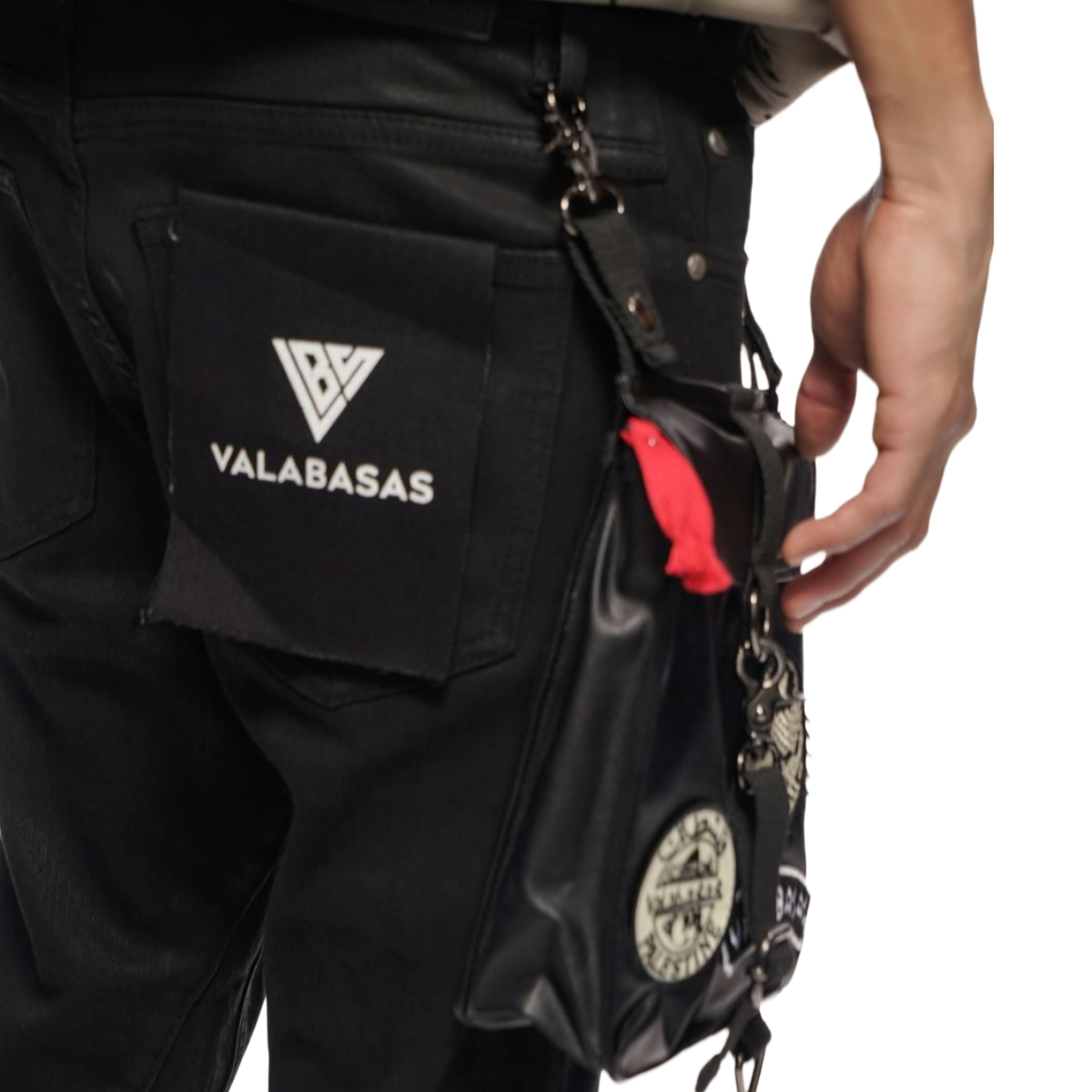 VALABASAS "STORY" BLACK WAXED DENIM