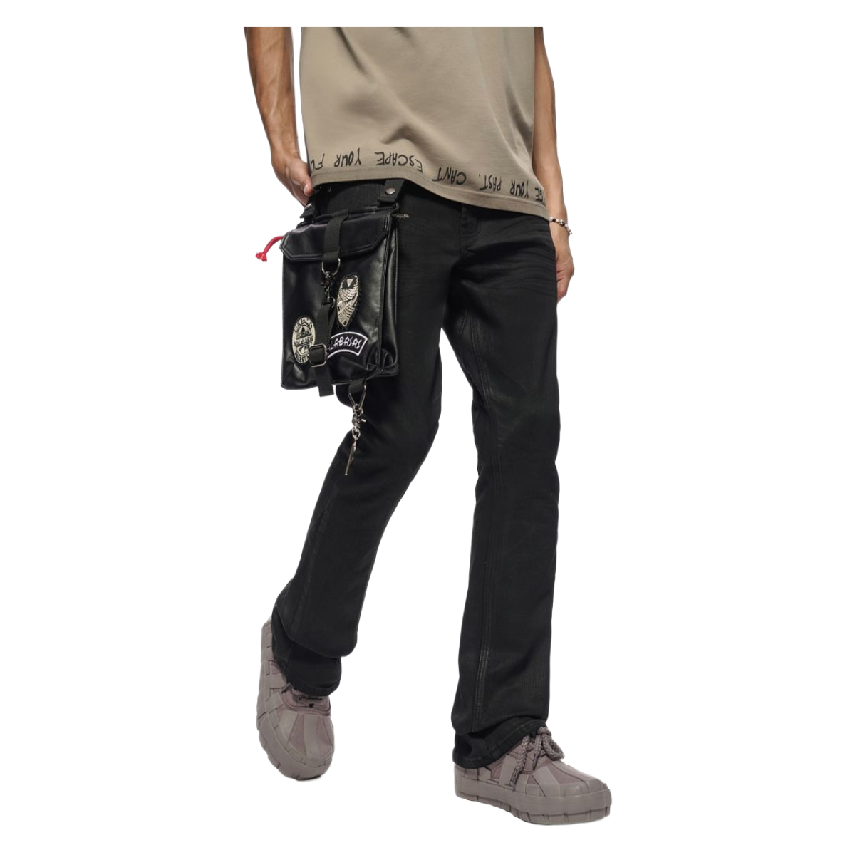 VALABASAS "STORY" BLACK WAXED DENIM