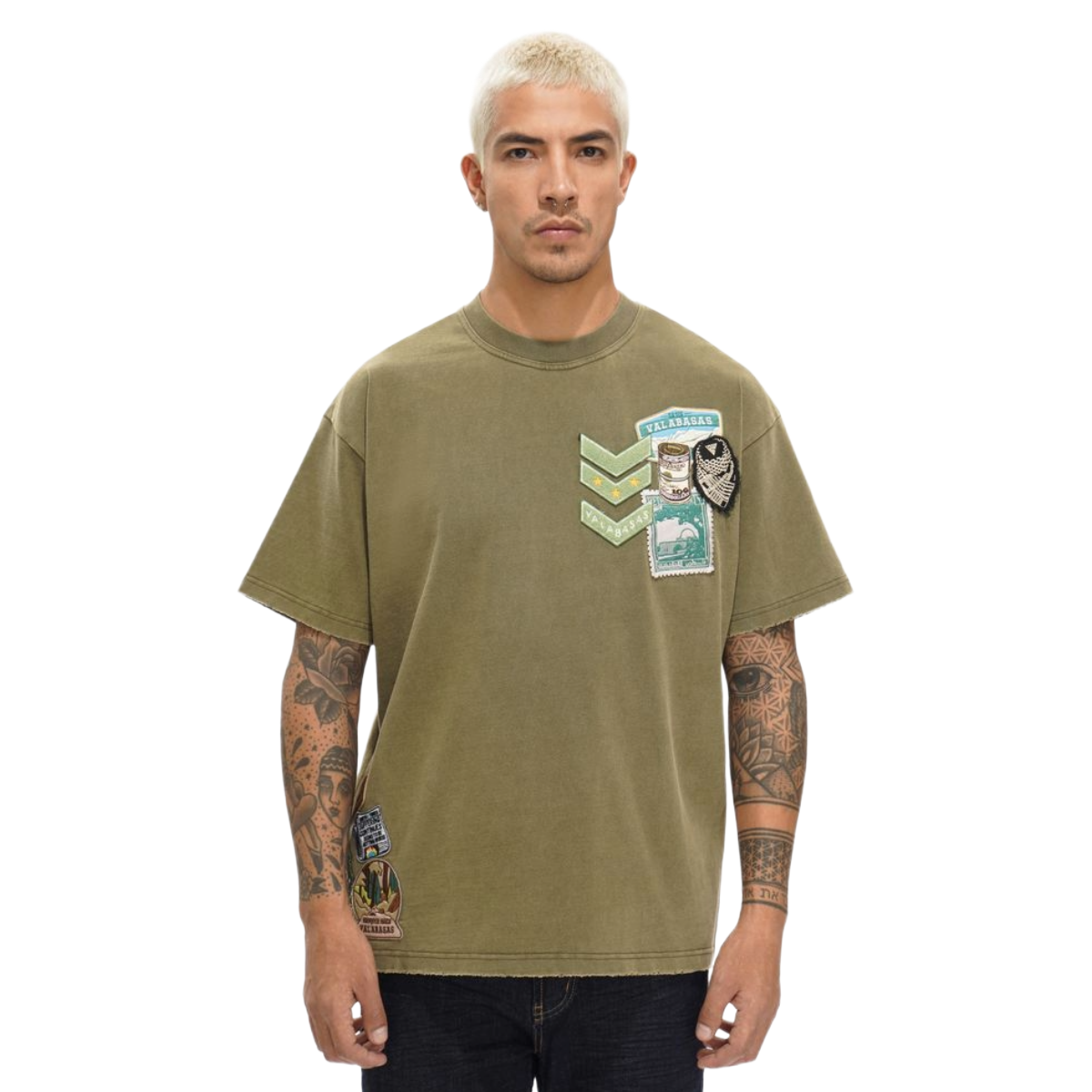 VALABASAS "NOMAD" DK GREEN TEE