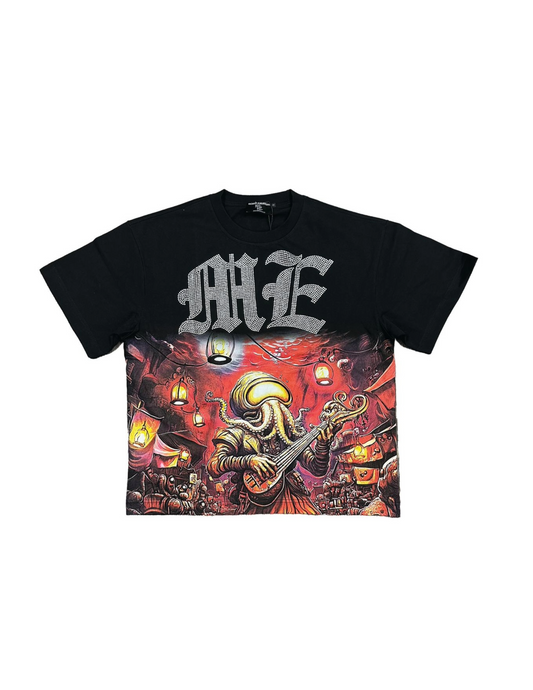 ME "OCTOPUS RHINESTONE TEE"