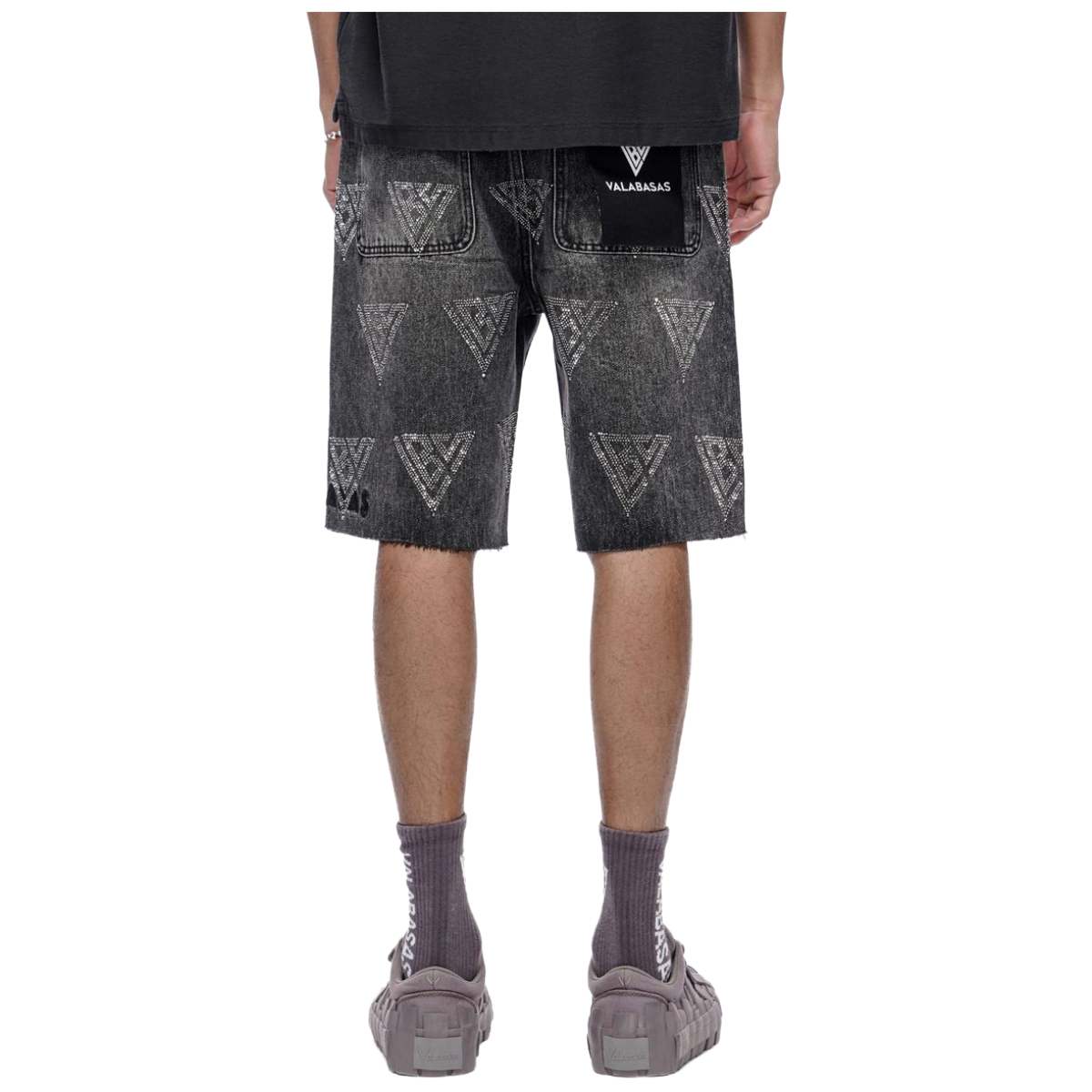 VALABASAS "PALACE" WASHED JORTS (GREY)