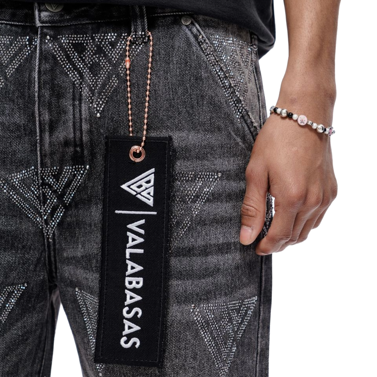 VALABASAS "PALACE" WASHED JORTS (GREY)